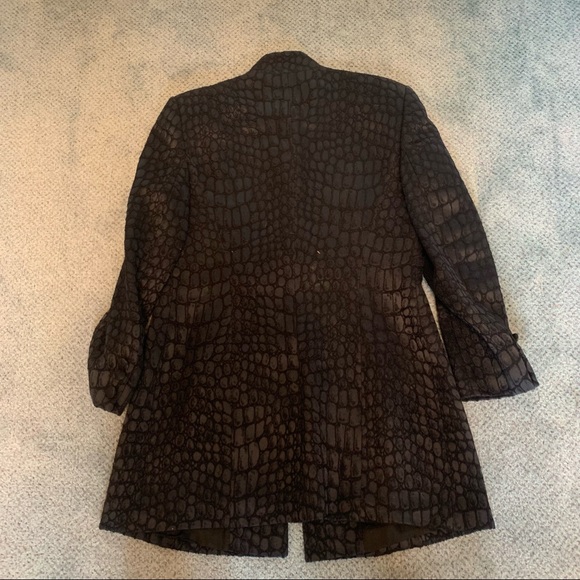 Escada Black and Green Croc Print Suit - Picture 6 of 6